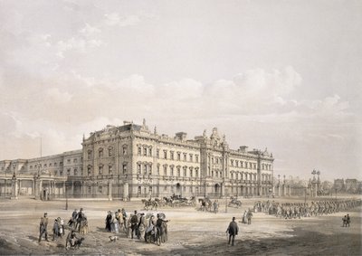 Palais de Buckingham, gravé par Thomas Picken, pub. 1852 par Lloyd Bros. et Co. - Edmund Walker